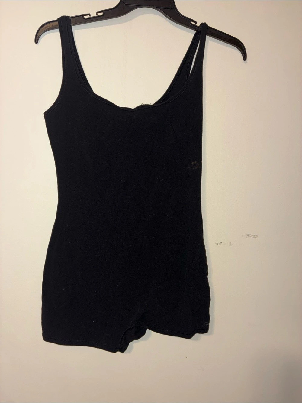 PINK Black Tank Romper Size XL Like New